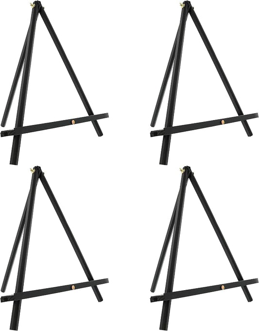 U.S. Art Supply 12" Black Wood Tabletop Easel by USArtSupply