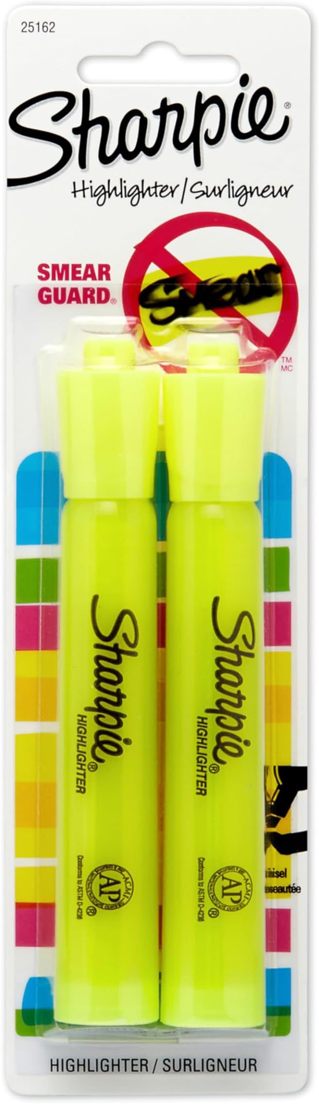 Sharpie 25162PP Accent Tank-Style Highlighter, Fluorescent Yellow by Unknown