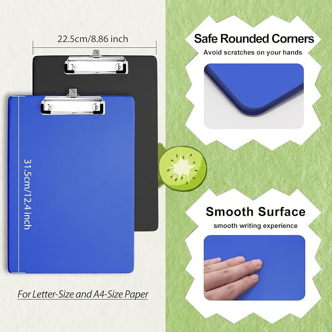 Clip Boards with Pen Holder, Holds 100 Sheets 8.5x11 Inch Papers, 6 Pack | Come - Image 4