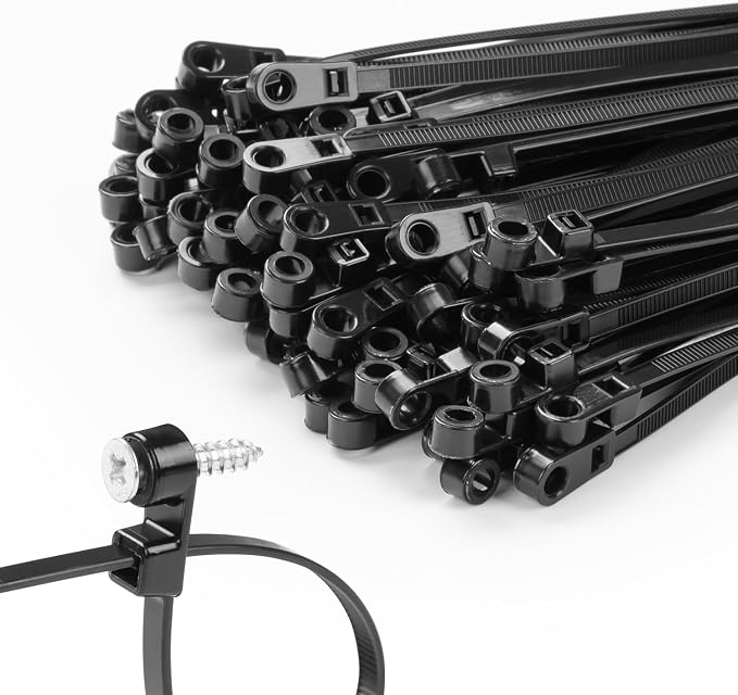 MasiStranth 200 PCS 12 inch Black Zip Ties by MasiStranth