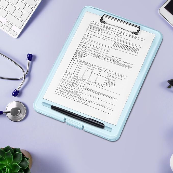 SITHON Nursing Clipboard with Storage, Heavy Duty Portable Writing Clipboard - Image 4