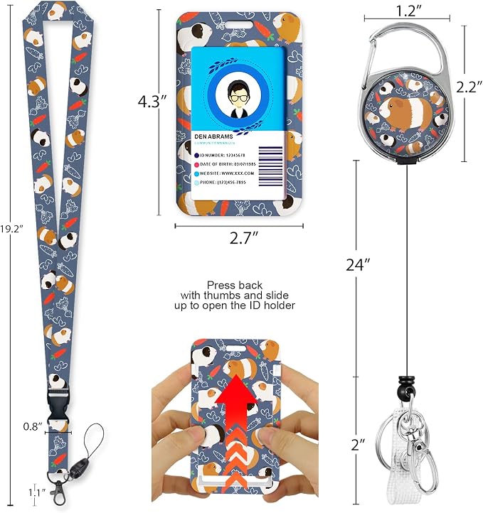 Hamster Lanyards for Id Badges, ID Badge Holder - Image 5