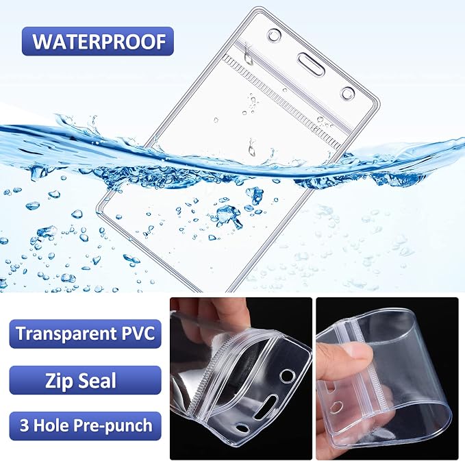 Marspark 200 Pcs ID Badge Holder - Image 6