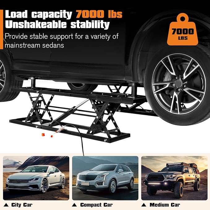 Jocisland 7000 lb Portable Car Lift, Quick Jack - Image 5