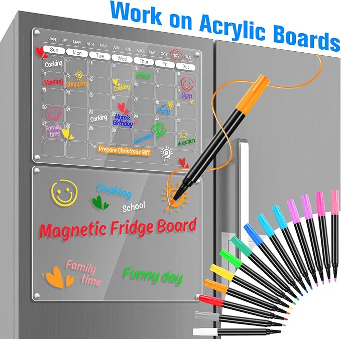 Liquid Chalk Markers for LED Drawing Note Board Acrylic Calendar Planning Board - Image 2