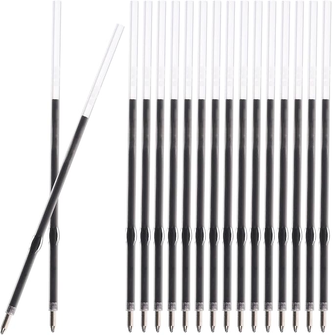 Retractable Ballpoint Pen Refills 30 Pieces 1mm, Medium Point 4.2 Inch Black by Unknown