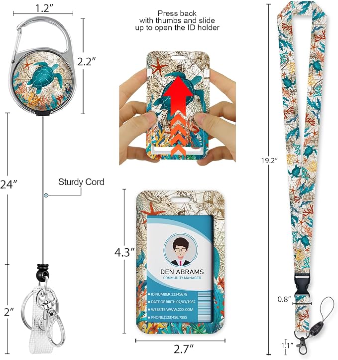Piefly Lanyards for Id Badges, Badge Holder - Image 5