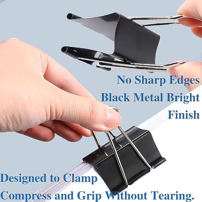 50 Pack Extra Large Binder Clips 2.4 Inch, Upgrade Large Binder Clips Big Paper - Image 5
