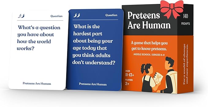 Preteens are Human | 140 Conversation Cards to Help You Get to Know Preteens | by ParentsAreHuman