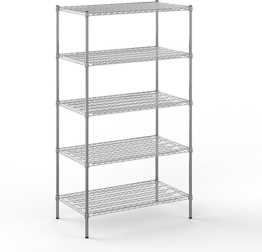 Regal Altair 24" Deep x 42" Wide x 74" Height Wire Shelving Kit | 5-Tier | NSF by Regal+Altair