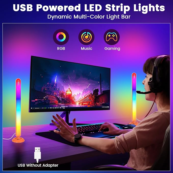 Smart ICRGB LED Lights Bars, Borllyem TV Backlight - Image 7