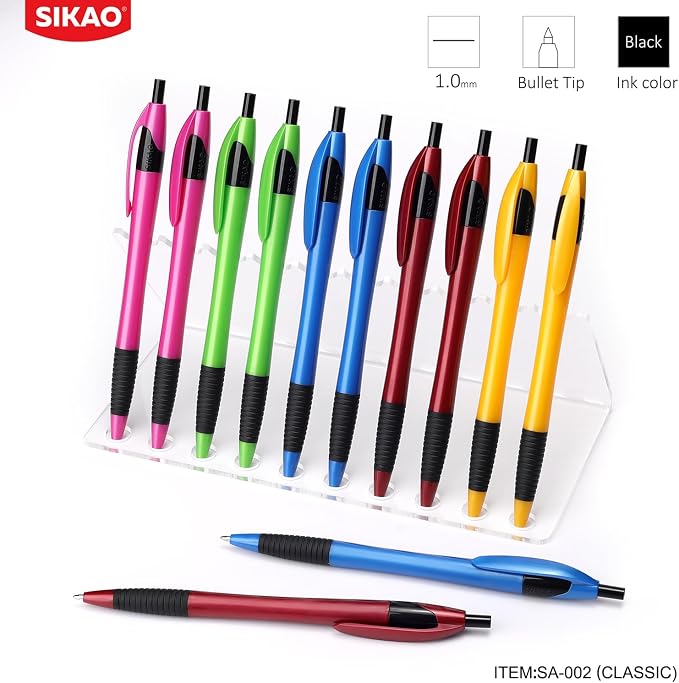 Pens Bulk, 60 Pack Gripped Slimster Ballpoint Pens Black Ink | 1.0mm Smooth - Image 7