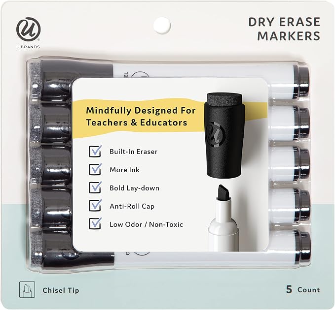 U Brands Fine Tip Dry Erase Markers by UBrands