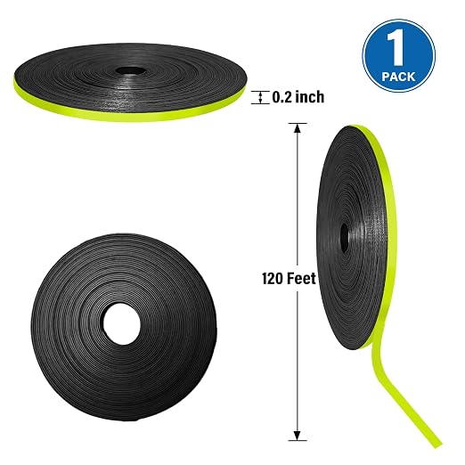 CHUNNIAO Yellow Magnetic Tape for Whiteboard in Classsroom&Office, Fine Line - Image 4