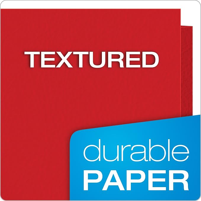 Oxford Two Pocket Folders, Textured Paper, - Image 7
