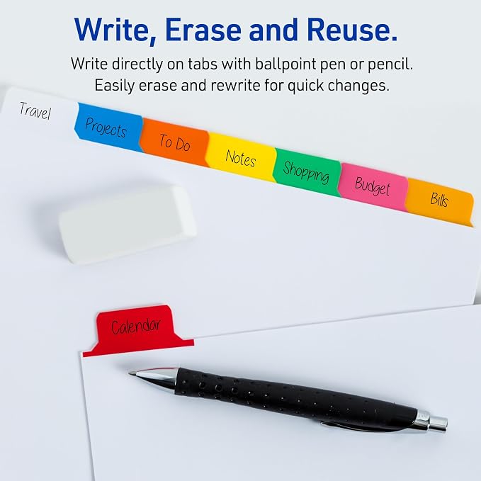 Avery Big Tab Write & Erase 8 Tab Dividers - Image 3