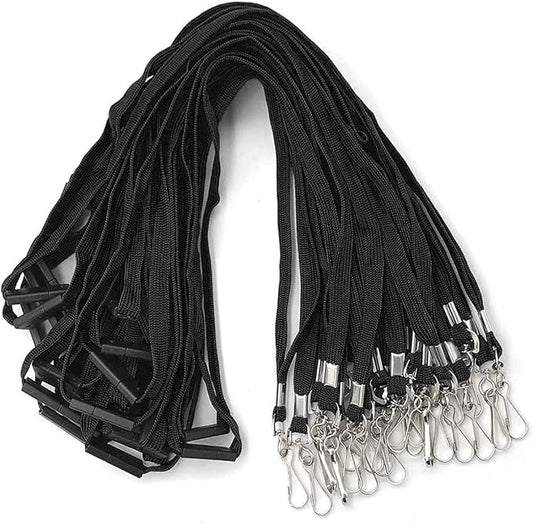 Lanyards Safety Black Lanyards Neck Flat Premium Breakaway Badge Lanyard by BirdFiy