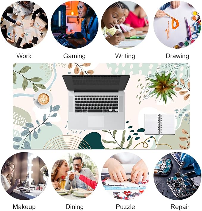 Colorful Star Large Mouse Pad, Abstract Boho Double Sided Computer Gaming Mouse - Image 7