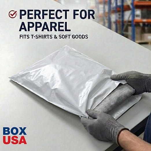 BOX USA Shipping Bags 10" x 13" White - Image 5