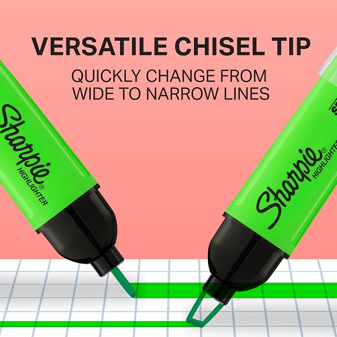 Sharpie Clear View Highlighters, Chisel Tip Highlighter Marker Set, Back to - Image 4
