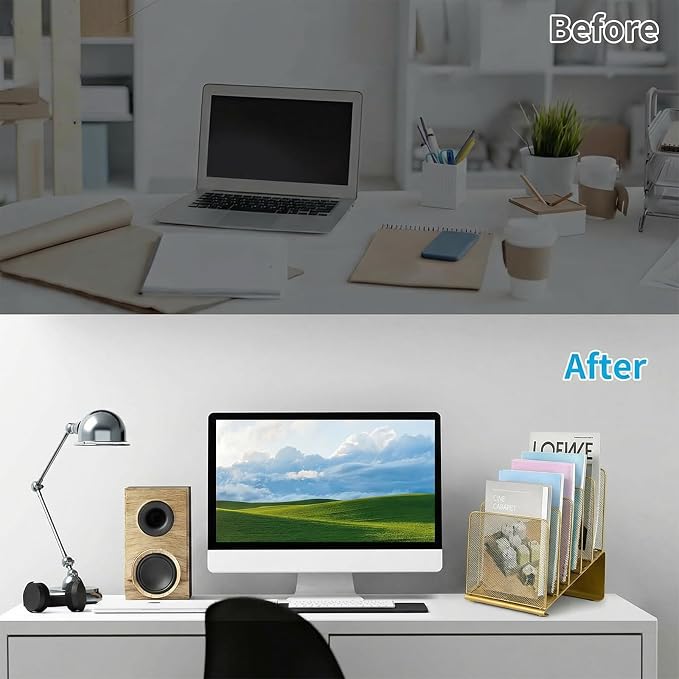 LEKETREE File Organizer for Desk, File Folder Organizer - Image 2
