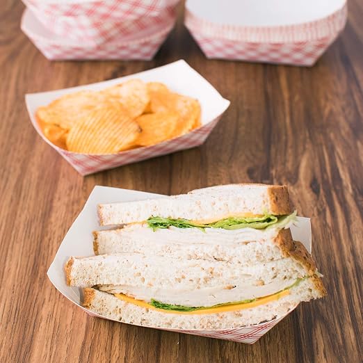 Super Z Outlet Disposable Paper Food Tray - Image 3