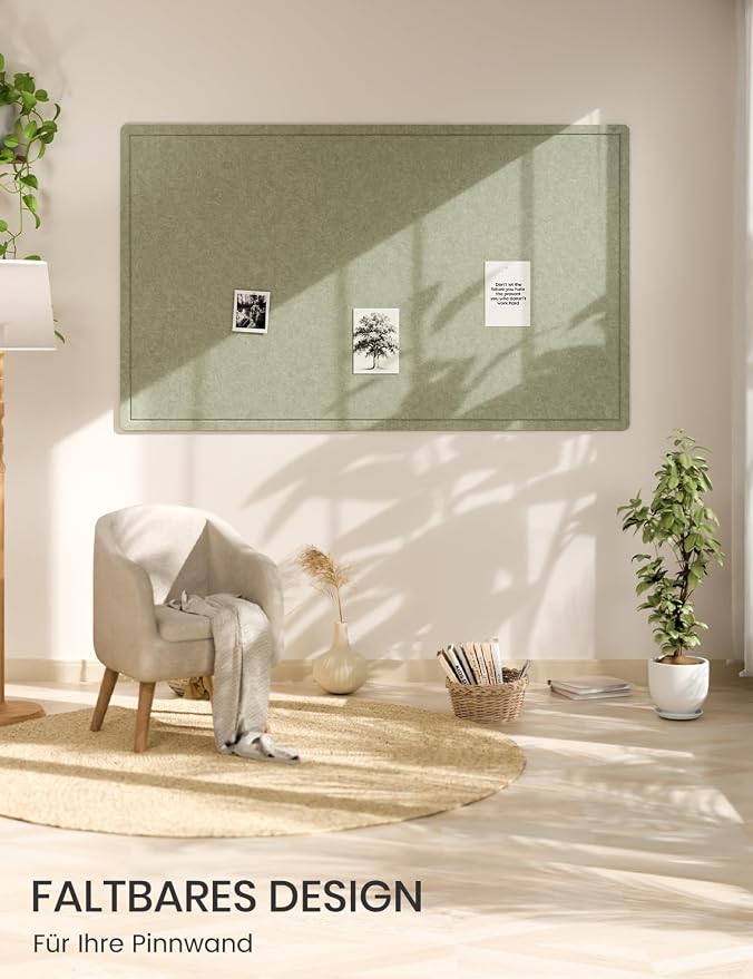 Fluxynara Large Bulletin Board, Foldable Felt Pin Board - Image 5