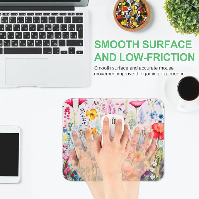 3 Pack Small Mouse pad Beautiful Flowers Plants Mouse Pads - Image 6