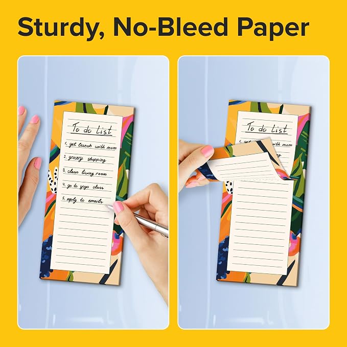 X-bet MAGNET Magnetic Notepads for fridge 120 sheets, grocery list pad for - Image 4