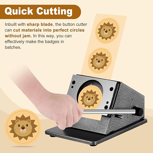 25mm Button Paper Cutter Graphics Punch Cutter - Image 4
