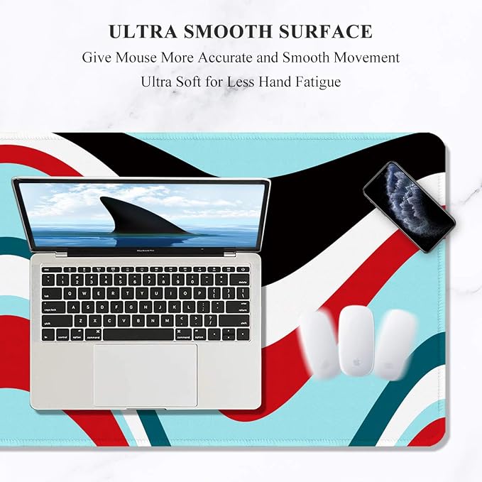 Auhoahsil Large Mouse Pad, Full Desk XXL Extended Gaming Mouse Pad 35" X 15" - Image 3
