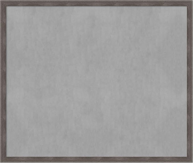 Amanti Art Grey Framed Magnetic Board 43x51 Oversize Vision Board by AmantiArt