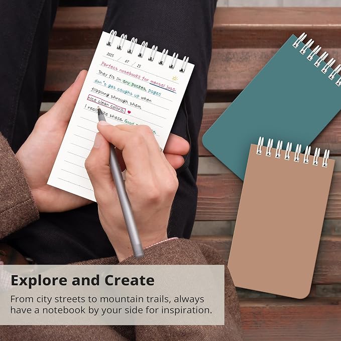 Taja Pocket Small Notebook 3" x 5", Nursing Notepad, Travel - Image 5