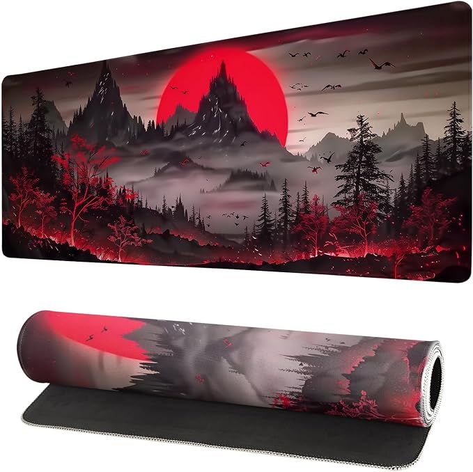 Extended Gaming Mouse Pad, Large Desk Mat XL Anime Mouse Pad Waterproof by Brecoy