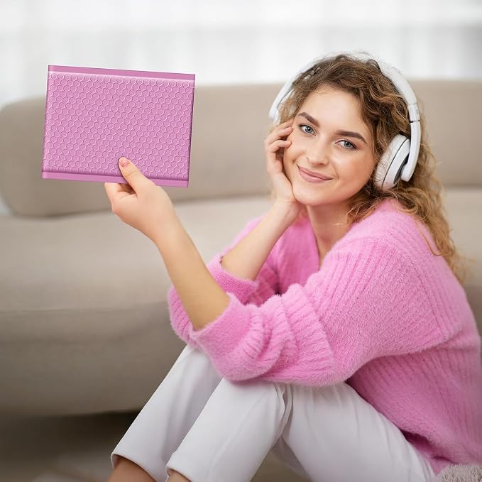 Fuxury Bubble Mailers 6x10" Pinkish Purple Padded Envelopes 600 Pack Usable - Image 5