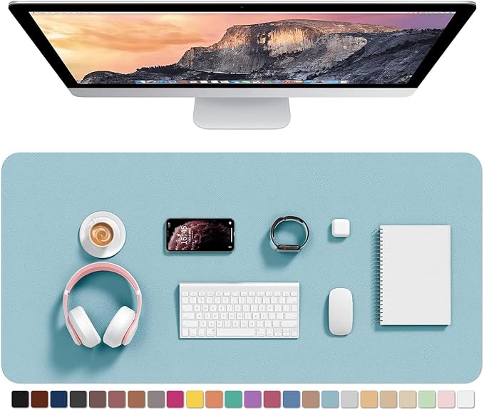 Hsurbtra Desk Pad, XL Extended Mouse Pad, Waterproof Desktop Blotter Protector by Hsurbtra
