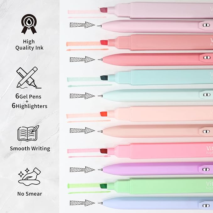 Piochoo Highlighters and Gel Pens - Image 2