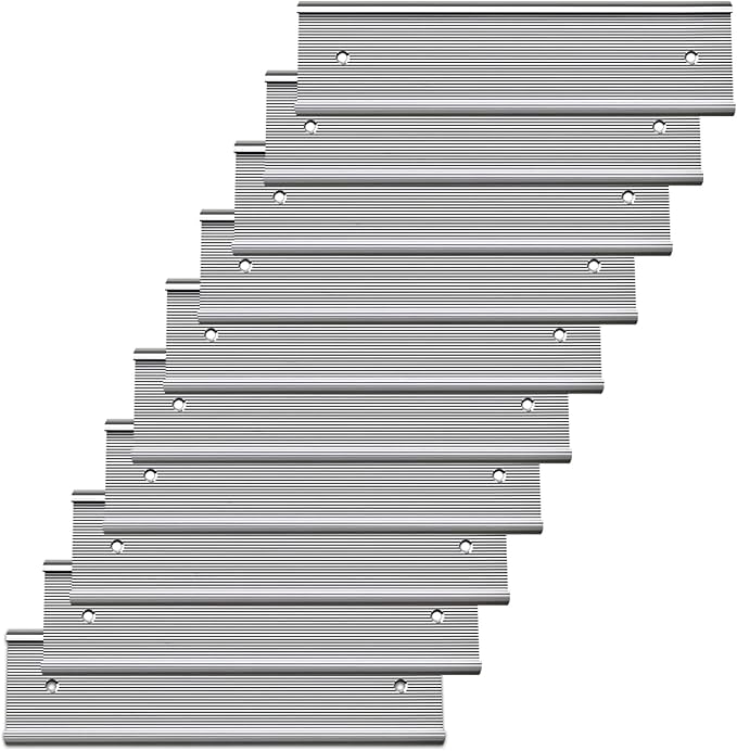 10 Pack Aluminum Name Plate Holders by Unknown
