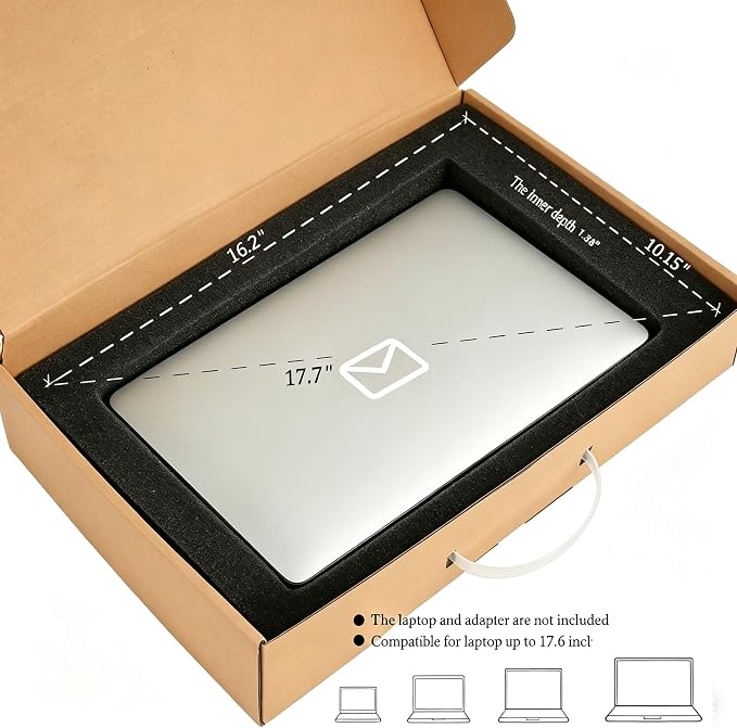 Laptop Shipping Box Cardboard Laptop Sleeves Secure Mailing Boxes - Image 5