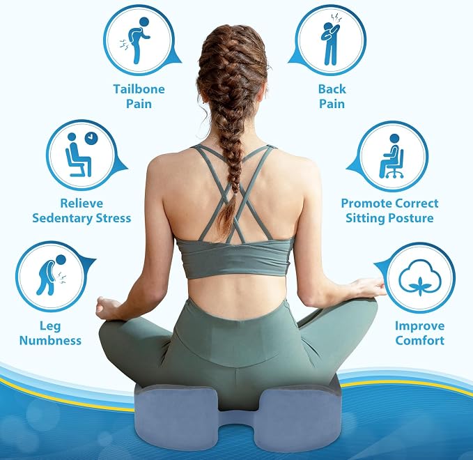 BlissTrends Seat Cushion, 5.2in Thick Memory Foam Cushions - Image 2