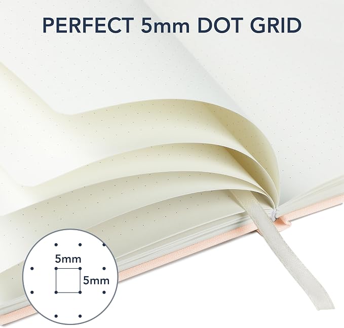 Mr. Pen- Dotted Journal Notebook, A5 Medium Size | 160 Pages, Fabric Hardcover - Image 6