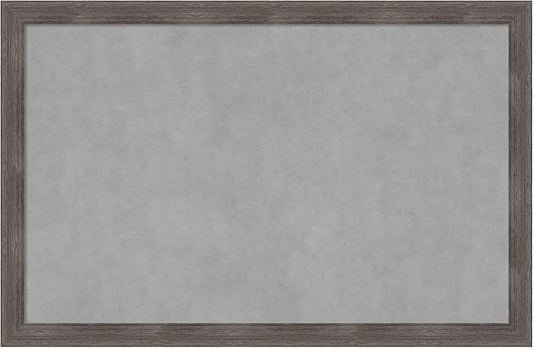 Amanti Art Grey Framed Magnetic Board 23x35 Large Vision Board by AmantiArt