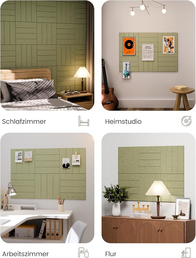 Bumusty Large Cork Board Alternative-36 x 24" Felt Bulletin Board Tiles - Image 7