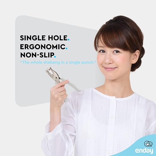 Single Hole Punch Metal Grey, 1/4” Hole Puncher - Image 2