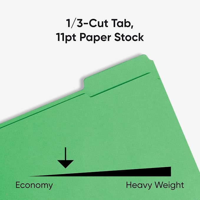 Smead Fastener File Folders, Reinforced 1/3-Cut Tabs, 2 Fasteners, Letter Size - Image 5