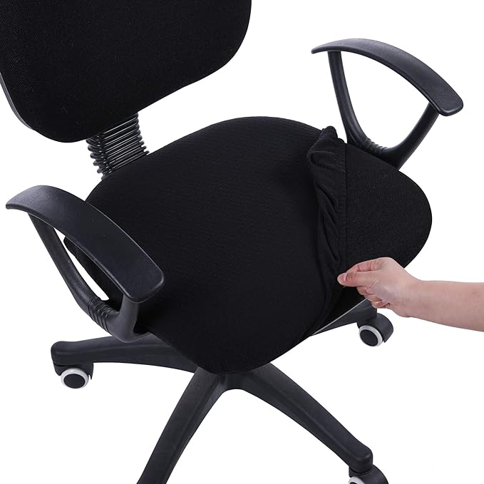 Smiry Stretch Jacquard Office Computer Chair Seat Covers, Removable Washable by Smiry