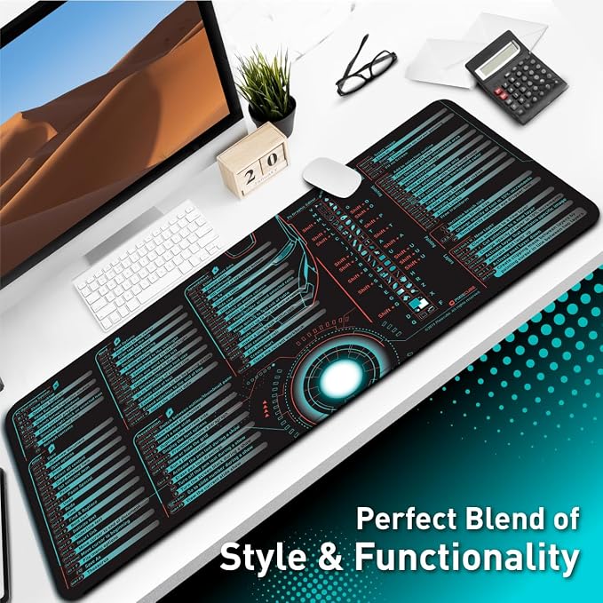 Pixiecube Windows, Adobe Photoshop Shortcut Keys Extended Large Mouse Pad | - Image 6