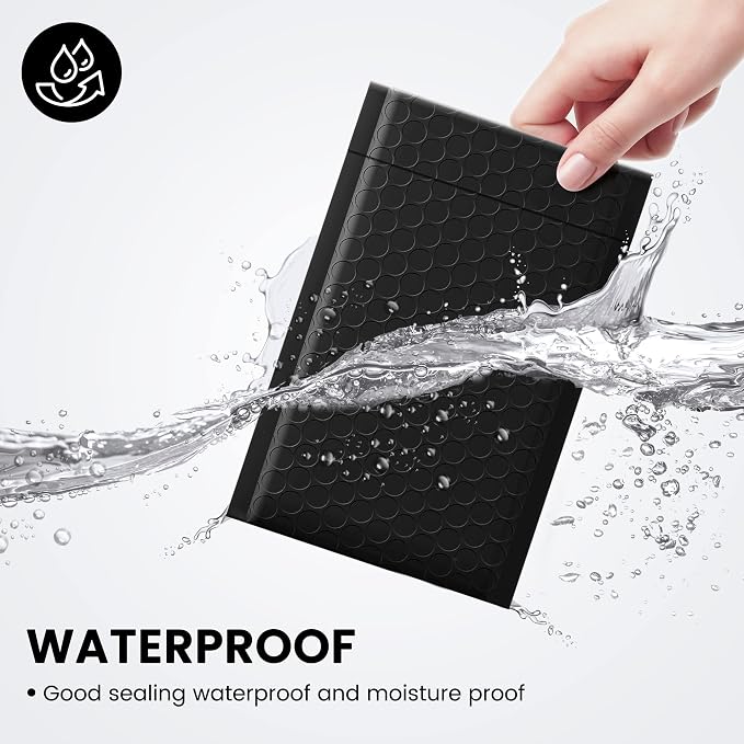 Fuxury Bubble Mailers 4x8" 800Pcs Bulk, Waterproof Padded Envelopes Usable Size - Image 4