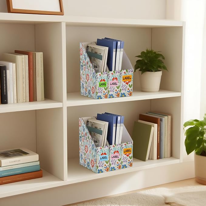 WRINGKIT 20 Pack Cardboard Magazine File Holder, Foldable Magazine Organizer Box - Image 9
