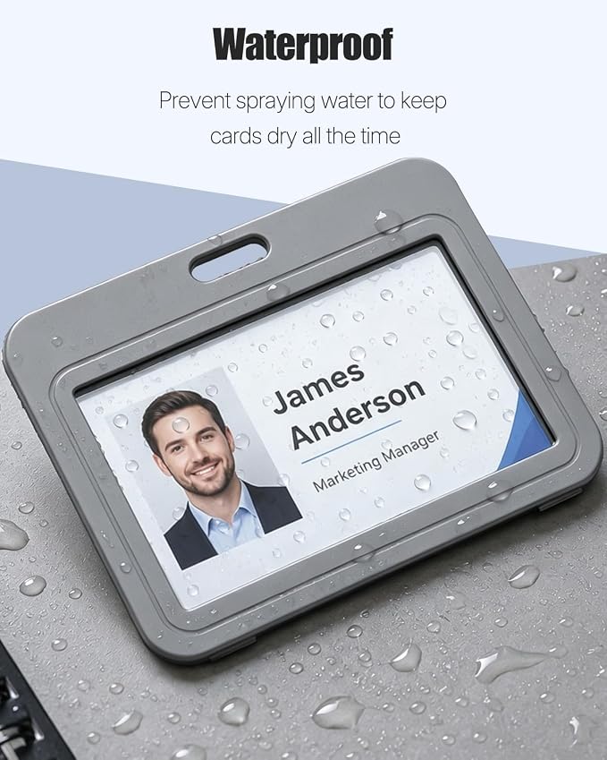 Uniclife 3 Pack ID Badge Holder - Image 4